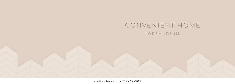 Agarra un viejo cartel vectorial de madera con paneles de zigzag de madera y tablones. Fondo de herringbone para web.