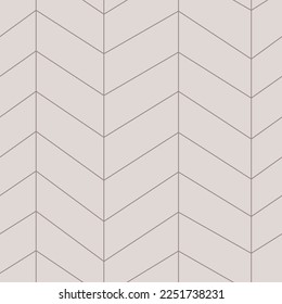 Grunge old wood vector beige seamless pattern with wooden zigzag panels and planks. Herringbone background.