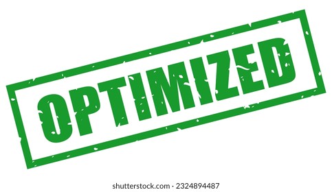 Grunge optimized vector stamp isolated on white background, improved performance concept