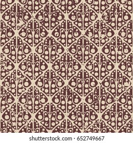 Grunge ornamental background. Colored abstract monochrome texture. Scratched seamless for design