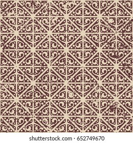 Grunge ornamental background. Colored abstract monochrome texture. Scratched seamless for design