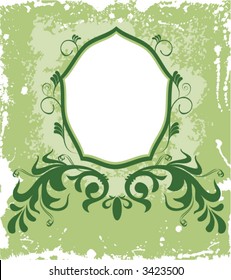 Grunge ornamental background - vector