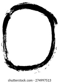 Grunge Oval frame
