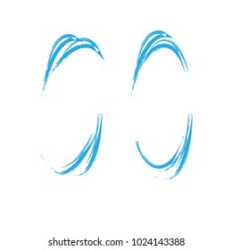 Grunge oval,round frame. Vector grunge banner. Grunge vector frame oval shape