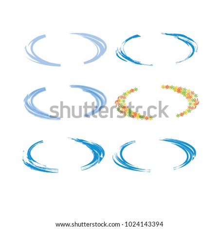 Grunge oval,round frame. Vector grunge banner. Grunge vector frame oval shape