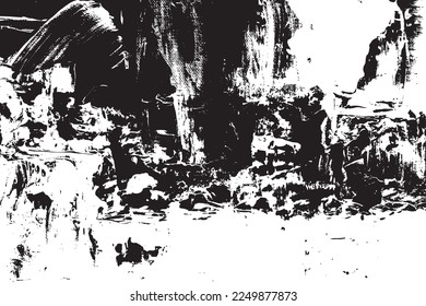 farbige Grunge-Overlay-abstrakte Wandtextur, schwarze Textur auf weißem Hintergrund.