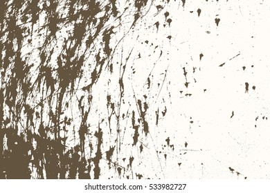 Grunge overlay background. Distress dirty brown texture. Damaged painted wall. Aged dirty backdrop. Cover for making your design aged. EPS10 vector.
