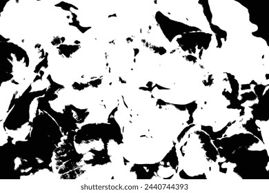 Grunge overlay black and transparent dirty texture. Messy dust overlay distress background. Abstract dotted and dirty scratched and smudged of grain sandy soil. Minimalist abstraction vector.