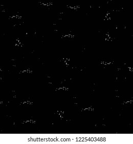 Grunge overlay layer. Abstract black and white vector background. Monochrome vintage surface with dirty pattern in cracks, spots, dots. Old wall in dark horror style design