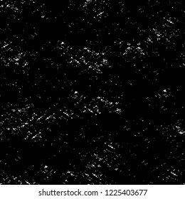 Grunge overlay layer. Abstract black and white vector background. Monochrome vintage surface with dirty pattern in cracks, spots, dots. Old wall in dark horror style design