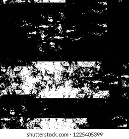 Grunge overlay layer. Abstract black and white vector background. Monochrome vintage surface with dirty pattern in cracks, spots, dots. Old wall in dark horror style design