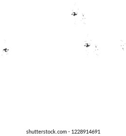 Grunge overlay layer. Abstract black and white vector background. Monochrome vintage surface with dirty pattern in cracks, spots, dots. Old wall in dark horror style design