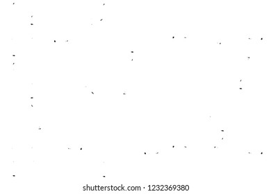 Grunge overlay layer. Abstract black and white vector background. Monochrome vintage surface with dirty pattern in cracks, spots, dots. Old wall 