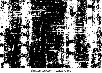 Grunge overlay layer. Abstract black and white vector background. Monochrome vintage surface with dirty pattern in cracks, spots, dots. Old wall in dark horror style design