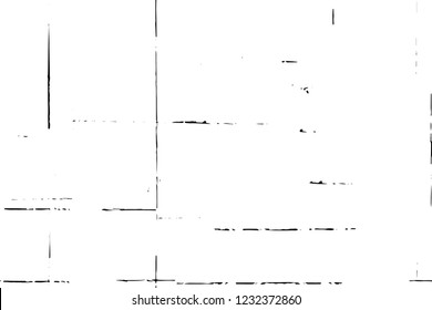 Grunge overlay layer. Abstract black and white vector background. Monochrome vintage surface with dirty pattern in cracks, spots, dots. Old wall in dark horror style design