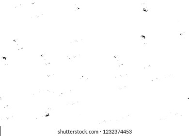 Grunge overlay layer. Abstract black and white vector background. Monochrome vintage surface with dirty pattern in cracks, spots, dots. Old wall in dark horror style design