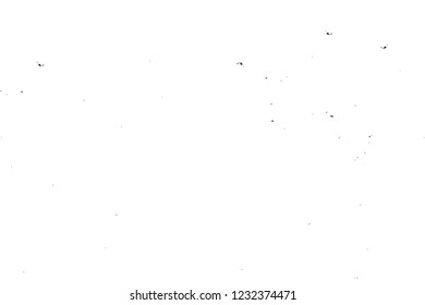 Grunge overlay layer. Abstract black and white vector background. Monochrome vintage surface with dirty pattern in cracks, spots, dots. Old wall in dark horror style design