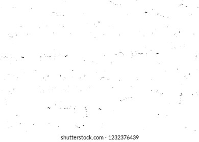 Grunge overlay layer. Abstract black and white vector background. Monochrome vintage surface with dirty pattern in cracks, spots, dots. Old wall in dark horror style design