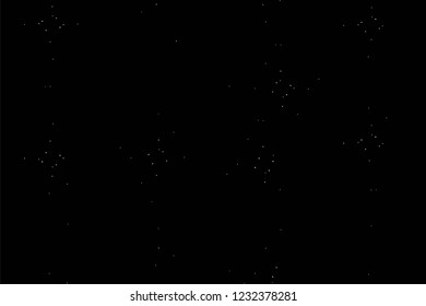 Grunge overlay layer. Abstract black and white vector background. Monochrome vintage surface with dirty pattern in cracks, spots, dots. Old wall in dark horror style design