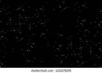 Grunge overlay layer. Abstract black and white vector background. Monochrome vintage surface with dirty pattern in cracks, spots, dots. Old wall in dark horror style design