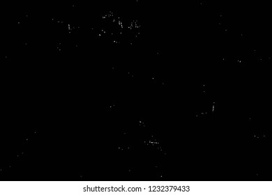 Grunge overlay layer. Abstract black and white vector background. Monochrome vintage surface with dirty pattern in cracks, spots, dots. Old wall in dark horror style design