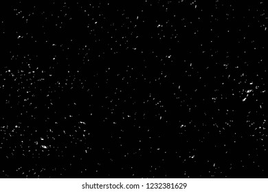 Grunge overlay layer. Abstract black and white vector background. Monochrome vintage surface with dirty pattern in cracks, spots, dots. Old wall in dark horror style design