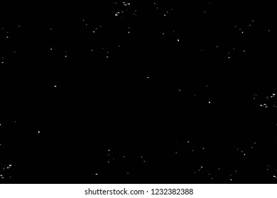 Grunge overlay layer. Abstract black and white vector background. Monochrome vintage surface with dirty pattern in cracks, spots, dots. Old wall in dark horror style design