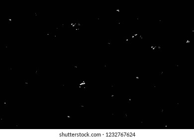 Grunge overlay layer. Abstract black and white vector background. Monochrome vintage surface with dirty pattern in cracks, spots, dots. Old wall in dark horror style design