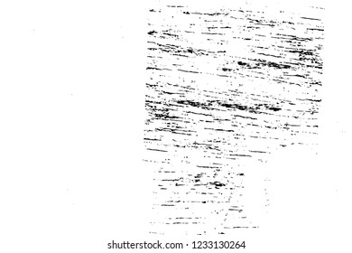 Grunge overlay layer. Abstract black and white vector background. Monochrome vintage surface with dirty pattern in cracks, spots, dots. Old wall in dark horror style design