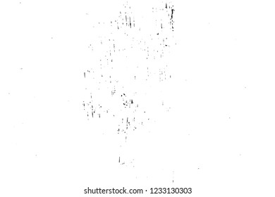Grunge overlay layer. Abstract black and white vector background. Monochrome vintage surface with dirty pattern in cracks, spots, dots. Old wall in dark horror style design