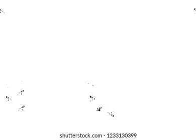 Grunge overlay layer. Abstract black and white vector background. Monochrome vintage surface with dirty pattern in cracks, spots, dots. Old wall in dark horror style design