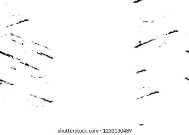 Grunge overlay layer. Abstract black and white vector background. Monochrome vintage surface with dirty pattern in cracks, spots, dots. Old wall in dark horror style design