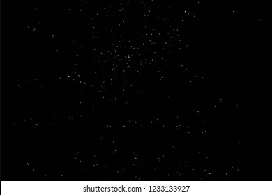 Grunge overlay layer. Abstract black and white vector background. Monochrome vintage surface with dirty pattern in cracks, spots, dots. Old wall in dark horror style design