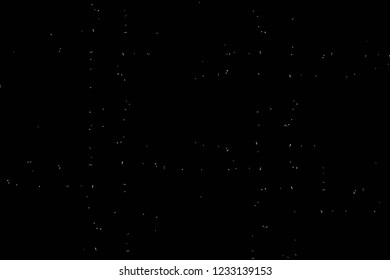 Grunge overlay layer. Abstract black and white vector background. Monochrome vintage surface with dirty pattern in cracks, spots, dots. Old wall in dark horror style design