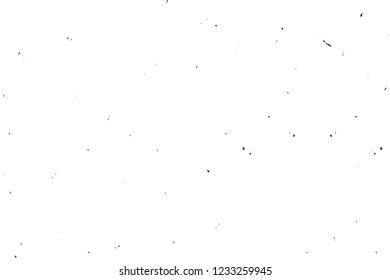 Grunge overlay layer. Abstract black and white vector background. Monochrome vintage surface with dirty pattern in cracks, spots, dots. Old wall in dark horror style design