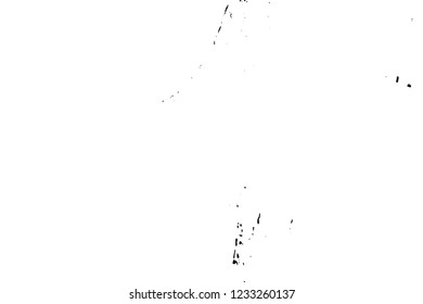 Grunge overlay layer. Abstract black and white vector background. Monochrome vintage surface with dirty pattern in cracks, spots, dots. Old wall in dark horror style design