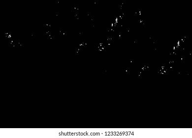Grunge overlay layer. Abstract black and white vector background. Monochrome vintage surface with dirty pattern in cracks, spots, dots. Old wall in dark horror style design