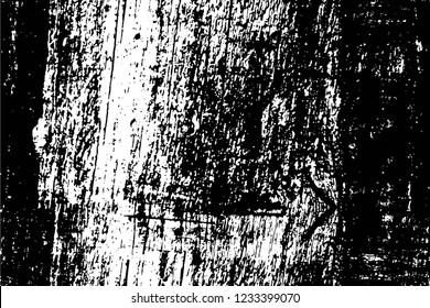 Grunge overlay layer. Abstract black and white vector background. Monochrome vintage surface with dirty pattern in cracks, spots, dots. Old wall in dark horror style design