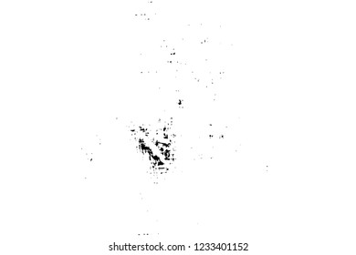 Grunge overlay layer. Abstract black and white vector background. Monochrome vintage surface with dirty pattern in cracks, spots, dots. Old wall in dark horror style design