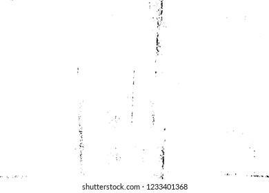 Grunge overlay layer. Abstract black and white vector background. Monochrome vintage surface with dirty pattern in cracks, spots, dots. Old wall in dark horror style design