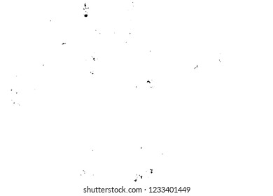 Grunge overlay layer. Abstract black and white vector background. Monochrome vintage surface with dirty pattern in cracks, spots, dots. Old wall in dark horror style design