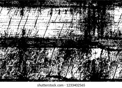 Grunge overlay layer. Abstract black and white vector background. Monochrome vintage surface with dirty pattern in cracks, spots, dots. Old wall in dark horror style design