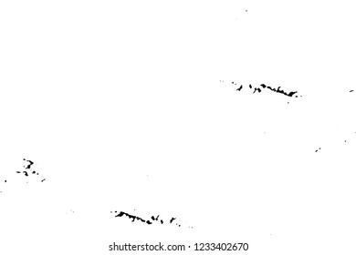 Grunge overlay layer. Abstract black and white vector background. Monochrome vintage surface with dirty pattern in cracks, spots, dots. Old wall in dark horror style design