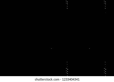 Grunge overlay layer. Abstract black and white vector background. Monochrome vintage surface with dirty pattern in cracks, spots, dots. Old wall in dark horror style design