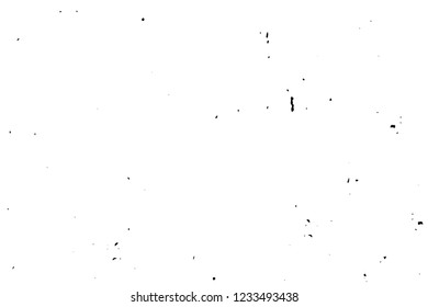 Grunge overlay layer. Abstract black and white vector background. Monochrome vintage surface with dirty pattern in cracks, spots, dots. Old wall in dark horror style design