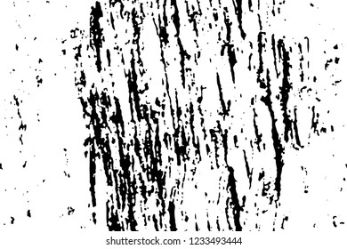 Grunge overlay layer. Abstract black and white vector background. Monochrome vintage surface with dirty pattern in cracks, spots, dots. Old wall in dark horror style design