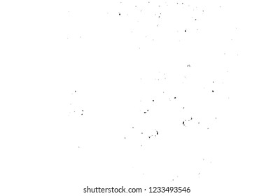 Grunge overlay layer. Abstract black and white vector background. Monochrome vintage surface with dirty pattern in cracks, spots, dots. Old wall in dark horror style design