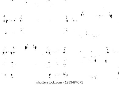 Grunge overlay layer. Abstract black and white vector background. Monochrome vintage surface with dirty pattern in cracks, spots, dots. Old wall in dark horror style design