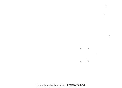 Grunge overlay layer. Abstract black and white vector background. Monochrome vintage surface with dirty pattern in cracks, spots, dots. Old wall in dark horror style design
