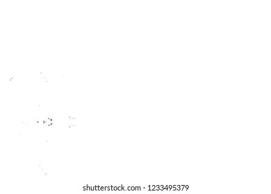 Grunge overlay layer. Abstract black and white vector background. Monochrome vintage surface with dirty pattern in cracks, spots, dots. Old wall in dark horror style design